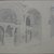 Edwin Howland Blashfield (American, 1848-1936). <em>Early Christian (Coptic) Monastery at Esna</em>, March 1, 1887. Graphite on cream, medium-weight, smooth wove paper, Sheet: 8 1/4 x 10 3/4 in. (21 x 27.3 cm). Brooklyn Museum, Gift of John H. Field, 48.217.1 (Photo: Brooklyn Museum, CUR.48.217.1.jpg)