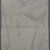 Edwin Howland Blashfield (American, 1848-1936). <em>Block Statue of Dynasty XIX</em>, 1887. Graphite on preprinted graph paper mounted to paperboard, Sheet: 6 1/16 x 3 11/16 in. (15.4 x 9.4 cm). Brooklyn Museum, Gift of John H. Field, 48.217.16c (Photo: Brooklyn Museum, CUR.48.217.16c.jpg)