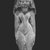  <em>Female Figurine</em>, ca. 1938-1539 B.C.E. Limestone, pigment, 4 5/8 x 1 7/8 in. (11.8 x 4.7 cm). Brooklyn Museum, Charles Edwin Wilbour Fund, 48.25. Creative Commons-BY (Photo: Brooklyn Museum, CUR.48.25_NegA_print_bw.jpg)