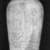  <em>Canopic Jar and Cover of Tjuli</em>, ca. 1279-1213 B.C.E. Egyptian alabaster (calcite), 18 1/2 × 6 11/16 in. (47 × 17 cm). Brooklyn Museum, Charles Edwin Wilbour Fund, 48.30.2a-b. Creative Commons-BY (Photo: , CUR.48.30.2a-b_NegA_print_bw.jpg)