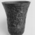  <em>Cup from a Relief-Decorated Chalice</em>, ca. 1070 B.C.E.–718 B.C.E. Faience, Height: 3 7/8 in. (9.9 cm). Brooklyn Museum, Charles Edwin Wilbour Fund, 49.133. Creative Commons-BY (Photo: , CUR.49.133_NegE_print_bw.jpg)