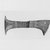  <em>Two Halves of a Knife Handle</em>, ca. 1294-1279 B.C.E. Bronze, copper, gold, 2 1/16 x 4 13/16 in. (5.3 x 12.3 cm). Brooklyn Museum, Charles Edwin Wilbour Fund, 49.167a-b. Creative Commons-BY (Photo: , CUR.49.167_print_negA_bw.jpg)