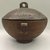 Marquesan. <em>Bowl with Cover (Ko’oka)</em>. Wood, 4 13/16 x 9 1/16 in. (12.2 x 23 cm). Brooklyn Museum, Museum Collection Fund and Henry L. Batterman Fund, 49.47.1. Creative Commons-BY (Photo: Brooklyn Museum, CUR.49.47.1_overall2.jpg)