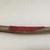 Probably Yankton, Nakota, Sioux. <em>Bow, Bow Case, Arrows and Quiver</em>, early 19th century. Elk horn, thread, horsehair, Stroud cloth, sinew, metal, pigment, buffalo hide, mallard scalps, remnants of feathers, bow: 4 1/2 x 1 1/2 x 44 in. (11.4 x 3.8 x 111.8 cm). Brooklyn Museum, Henry L. Batterman Fund and Frank Sherman Benson Fund, 50.67.27a-b. Creative Commons-BY (Photo: Brooklyn Museum, CUR.50.67.27a_detail10.jpg)