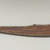 Menominee. <em>Ball-headed War Club with Spike</em>, early 19th century. Wood, brass nail studs, pigment, 24 1/4 in. (61.6 cm). Brooklyn Museum, Henry L. Batterman Fund and the Frank Sherman Benson Fund, 50.67.61. Creative Commons-BY (Photo: Brooklyn Museum, CUR.50.67.61_view2.jpg)