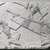  <em>Boat-Building Scene</em>, ca. 664-634 B.C.E. Limestone, pigment, 7 5/8 x 10 5/8 in. (19.4 x 27 cm). Brooklyn Museum, Charles Edwin Wilbour Fund, 51.14. Creative Commons-BY (Photo: Brooklyn Museum, CUR.51.14_NegB_print_bw.jpg)