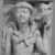 Graeco-Egyptian. <em>Calf Bearer</em>, 4th-3rd century B.C.E. Faience or glass, 3 1/4 x 2 7/16 in.  (8.2 x 6.2 cm). Brooklyn Museum, Charles Edwin Wilbour fund, 51.222. Creative Commons-BY (Photo: , CUR.51.222_NegA_print_bw.jpg)