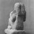  <em>Nursing Woman</em>, ca. 1938-after 1630 B.C.E. Limestone, pigment, 4 9/16 in. (11.6 cm). Brooklyn Museum, Charles Edwin Wilbour Fund, 51.224. Creative Commons-BY (Photo: Brooklyn Museum, CUR.51.224_NegC_print_bw.jpg)