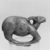  <em>Model Food Offering of Bound Gazelle</em>, ca. 1479-1292 B.C.E. Steatite, 1 11/16 x 2 3/8 in. (4.3 x 6 cm). Brooklyn Museum, Charles Edwin Wilbour Fund, 51.2. Creative Commons-BY (Photo: , CUR.51.2_NegID_L1007_28.jpg)