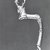 Achaemenid. <em>Vessel Handle in Form of Ibex</em>, ca. 410 B.C.E. Silver, Height 6 9/16in. (16.7cm). Brooklyn Museum, Charles Edwin Wilbour Fund, 54.50.41. Creative Commons-BY (Photo: Brooklyn Museum, CUR.54.50.41_side_negA_print_bw.jpg)