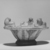 Roman. <em>Bowl</em>, 30 B.C.E.-first century C.E. Faience, 4 5/8 x Diam. 4 7/8 in. (11.8 x 12.4 cm). Brooklyn Museum, Charles Edwin Wilbour Fund, 55.119. Creative Commons-BY (Photo: Brooklyn Museum, CUR.55.119_NegL335_31_print_bw.jpg)