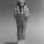  <em>Shabty of Heqareshu</em>, ca. 1539-1400 B.C.E. Limestone, Height 6 3/8 in. (16.2 cm). Brooklyn Museum, Charles Edwin Wilbour Fund, 55.174. Creative Commons-BY (Photo: , CUR.55.174_NegA_print_bw.jpg)