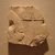  <em>Fragment of a Temple Relief</em>, ca. 380 B.C.E.-30 B.C.E. Limestone, 7 7/8 x 8 1/8 in. (20 x 20.6 cm). Brooklyn Museum, Charles Edwin Wilbour Fund, 55.4. Creative Commons-BY (Photo: Brooklyn Museum, CUR.55.4_wwg8.jpg)