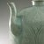 <em>Ewer with Cover</em>, first half 12th century. Stoneware with underglaze slip decoration and celadon glaze, 9 7/8 x 9 1/2 x 5 1/2 in. (25.1 x 24.1 x 14 cm). Brooklyn Museum, Gift of Mrs. Darwin R. James III, 56.138.1a-b. Creative Commons-BY (Photo: Brooklyn Museum (in collaboration with National Research Institute of Cultural Heritage, , CUR.56.138.1a-b_detail6_Heon-Kang_photo_NRICH.jpg)