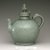  <em>Ewer with Cover</em>, first half 12th century. Stoneware with underglaze slip decoration and celadon glaze, 9 7/8 x 9 1/2 x 5 1/2 in. (25.1 x 24.1 x 14 cm). Brooklyn Museum, Gift of Mrs. Darwin R. James III, 56.138.1a-b. Creative Commons-BY (Photo: Brooklyn Museum (in collaboration with National Research Institute of Cultural Heritage, , CUR.56.138.1a-b_side_view2_Heon-Kang_photo_NRICH.jpg)