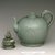  <em>Ewer with Cover</em>, first half 12th century. Stoneware with underglaze slip decoration and celadon glaze, 9 7/8 x 9 1/2 x 5 1/2 in. (25.1 x 24.1 x 14 cm). Brooklyn Museum, Gift of Mrs. Darwin R. James III, 56.138.1a-b. Creative Commons-BY (Photo: Brooklyn Museum (in collaboration with National Research Institute of Cultural Heritage, , CUR.56.138.1a-b_side_view4_Heon-Kang_photo_NRICH.jpg)