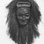Ibibio. <em>Ekpo Society Mask with Fringe Attachment</em>, early 20th century. Wood, raffia or palm fiber, 11 1/2 x 7 1/2 x 4 1/4 in. (29.3 x 19.0 x 10.8 cm). Brooklyn Museum, Gift of Arturo and Paul Peralta-Ramos, 56.6.11. Creative Commons-BY (Photo: Brooklyn Museum, CUR.56.6.11_print_bw.jpg)