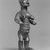 Beembe. <em>Female Figure (Bimbi)</em>, 20th century. Wood, ceramic, 5 3/4 x 2 5/16 x 1 7/8 in. (14.6 x 5.9 x 4.8 cm). Brooklyn Museum, Gift of Arturo and Paul Peralta-Ramos, 56.6.40. Creative Commons-BY (Photo: Brooklyn Museum, CUR.56.6.40_print_threequarter_bw.jpg)