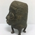 Edo. <em>Head Shaped Receptacle</em>, late 19th or early 20th century. Copper alloy, 6 7/8 × 4 1/8 in. (17.5 × 10.5 cm). Brooklyn Museum, Gift of Arturo and Paul Peralta-Ramos, 56.6.65. Creative Commons-BY (Photo: , CUR.56.6.65_side_left.jpg)
