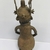 Edo. <em>Figure of an Oba</em>, 19th or 20th century. Copper alloy, 12 3/16 × 5 1/8 in. (31 × 13 cm). Brooklyn Museum, Gift of Arturo and Paul Peralta-Ramos, 56.6.71. Creative Commons-BY (Photo: , CUR.56.6.71_back.jpg)