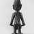 Yorùbá artist. <em>Male twin figure (Ère Ìbejì)</em>, late 19th or early 20th century. Wood, 10 3/8 x 4 in. (26.4 x 10.3 cm). Brooklyn Museum, Gift of Arturo and Paul Peralta-Ramos, 56.6.83. Creative Commons-BY (Photo: Brooklyn Museum, CUR.56.6.83_print_back_bw.jpg)