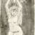 Emil Nolde (German, 1867-1956). <em>Nude Model with Arms Upraised (Akt mit erhobenen Armen)</em>, 1908. Etching, drypoint and tonal effects in sepia ink on heavy wove paper, Image (Plate): 18 1/2 x 12 in. (47 x 30.5 cm). Brooklyn Museum, Carll H. de Silver Fund, 57.194.2 (Photo: Brooklyn Museum, CUR.57.194.2.jpg)