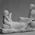  <em>Erotic Musicians</em>, 305-30 B.C.E. Limestone, pigment, 5 13/16 x 8 1/4 in. (14.8 x 21 cm). Brooklyn Museum, Charles Edwin Wilbour Fund
, 58.34. Creative Commons-BY (Photo: Brooklyn Museum, CUR.58.34_NegB_print_bw.jpg)