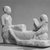  <em>Erotic Musicians</em>, 305-30 B.C.E. Limestone, pigment, 5 13/16 x 8 1/4 in. (14.8 x 21 cm). Brooklyn Museum, Charles Edwin Wilbour Fund
, 58.34. Creative Commons-BY (Photo: Brooklyn Museum, CUR.58.34_NegF_print_bw.jpg)