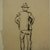George Benjamin Luks (American, 1867-1933). <em>Figure of a Man - Back View</em>, n.d. Black Conté crayon on off-white, medium-weight, smooth wove paper, Sheet (irregular): 10 1/8 x 8 3/16 in. (25.7 x 20.8 cm). Brooklyn Museum, Dick S. Ramsay Fund, 58.43.3 (Photo: Brooklyn Museum, CUR.58.43.3.jpg)