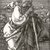 Albrecht Dürer (German, 1471-1528). <em>Saint Christopher with Head Turned Back</em>, 1521. Engraving on laid paper, Sheet: 4 5/8 x 2 7/8 in. (11.7 x 7.3 cm). Brooklyn Museum, Gift of Katharine Kuh in memory of Edgar C. Schenck, 59.235.2 (Photo: Brooklyn Museum, CUR.59.235.2.jpg)