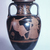 Attributed to Niobid Painter. <em>Red-Figure Amphora</em>, 470-450 B.C.E. Clay, slip, 20 15/16 × Diam. 10 11/16 in. (53.2 × 27.1 cm). Brooklyn Museum, Museum Collection Fund, 59.34a-b. Creative Commons-BY (Photo: Brooklyn Museum, CUR.59.34_view1.jpg)