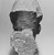  <em>Head of Akhenaten</em>. Limestone, pigment, 8 3/8 x 7 3/16 in. (21.3 x 18.3 cm). Brooklyn Museum, Gift of Maguid Sameda, 59.4. Creative Commons-BY (Photo: Brooklyn Museum, CUR.59.4_NegID_L96_31_print_bw.jpg)