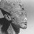  <em>Head of Akhenaten</em>. Limestone, pigment, 8 3/8 x 7 3/16 in. (21.3 x 18.3 cm). Brooklyn Museum, Gift of Maguid Sameda, 59.4. Creative Commons-BY (Photo: Brooklyn Museum, CUR.59.4_NegID_L96_41_print_bw.jpg)