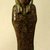 Egyptian. <em>Funerary Figurine of Petamenophis</em>, ca. 670-650 B.C.E. Steatite, glaze, Height: 6 7/16 in. (16.3 cm). Brooklyn Museum, Charles Edwin Wilbour Fund, 60.10. Creative Commons-BY (Photo: Brooklyn Museum, CUR.60.10_view6.jpg)