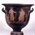 Apulian. <em>Red-Figure Bell Krater</em>, middle of the 4th century B.C.E. Clay, slip, 12 15/16 x Diam. 13 in. (32.8 x 33 cm). Brooklyn Museum, Gift of Joseph V. Noble, 60.129.3. Creative Commons-BY (Photo: Brooklyn Museum, CUR.60.129.3_overall01.jpg)