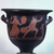 Apulian. <em>Red-Figure Bell Krater</em>, middle of the 4th century B.C.E. Clay, slip, 12 15/16 x Diam. 13 in. (32.8 x 33 cm). Brooklyn Museum, Gift of Joseph V. Noble, 60.129.3. Creative Commons-BY (Photo: Brooklyn Museum, CUR.60.129.3_overall02.jpg)