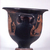 Apulian. <em>Red-Figure Bell Krater</em>, middle of the 4th century B.C.E. Clay, slip, 12 15/16 x Diam. 13 in. (32.8 x 33 cm). Brooklyn Museum, Gift of Joseph V. Noble, 60.129.3. Creative Commons-BY (Photo: Brooklyn Museum, CUR.60.129.3_side01.jpg)