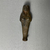  <em>Small Shawabti</em>. Bronze, 3 7/16 x 1 3/16 x 13/16 in. (8.8 x 3 x 2.1 cm). Brooklyn Museum, Gift of Albert Gallatin, 61.129. Creative Commons-BY (Photo: Brooklyn Museum, CUR.61.129_view03.jpg)