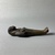  <em>Small Shawabti</em>. Bronze, 3 7/16 x 1 3/16 x 13/16 in. (8.8 x 3 x 2.1 cm). Brooklyn Museum, Gift of Albert Gallatin, 61.129. Creative Commons-BY (Photo: Brooklyn Museum, CUR.61.129_view05.jpg)