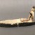 Karaja. <em>Figurine Seated in Canoe with Fish</em>, ca. mid-20th century. Ceramic, pigment, 4 7/8 x 2 1/2 x 10 5/8 in. (12.4 x 6.4 x 27 cm). Brooklyn Museum, Gift of Ingeborg de Beausacq, 62.180.25. Creative Commons-BY (Photo: Brooklyn Museum, CUR.62.180.25_view02.jpg)