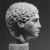  <em>Head of Youth</em>, 2nd century B.C.E. (possibly). Marble, Height: 6 1/8 in. (15.5 cm). Brooklyn Museum, Charles Edwin Wilbour Fund, 63.184. Creative Commons-BY (Photo: Brooklyn Museum, CUR.63.184_NegH_print.bw.jpg)