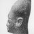  <em>Male Head</em>. Granite, 8 11/16 x 4 7/16 x 4 15/16 in. (22 x 11.2 x 12.5 cm). Brooklyn Museum, Gift of Albert Gallatin, 64.1.1. Creative Commons-BY (Photo: Brooklyn Museum, CUR.64.1.1_NegB_print_bw.jpg)