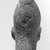  <em>Male Head</em>. Granite, 8 11/16 x 4 7/16 x 4 15/16 in. (22 x 11.2 x 12.5 cm). Brooklyn Museum, Gift of Albert Gallatin, 64.1.1. Creative Commons-BY (Photo: Brooklyn Museum, CUR.64.1.1_NegC_print_bw.jpg)