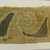 Chimú (?). <em>Dress?, Fragment or Textile Fragment, Undetermined</em>, 600-1400. Cotton, pigment, 20 7/8 x 5 1/2 in. (53.0 x 14.0 cm). Brooklyn Museum, Gift of Adelaide Goan, 64.114.203 (Photo: Brooklyn Museum, CUR.64.114.203_detail.jpg)