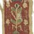 Coptic. <em>2 Band Fragments with Botanical Decoration</em>, 5th-7th century C.E. Linen, wool, Combined measurements: 1 3/4 x 9 3/4 in. (4.4 x 24.8 cm). Brooklyn Museum, Gift of Adelaide Goan, 64.114.271a-b (Photo: Brooklyn Museum (in collaboration with Index of Christian Art, Princeton University), CUR.64.114.271AB_ICA.jpg)