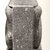 Egyptian. <em>Padimahes</em>, ca. 760-525 B.C.E. Granodiorite with feldspar phenocrystals, 18 1/4 x 8 11/16 x 12 5/8 in., 115 lb. (46.3 x 22 x 32.1 cm, 52.16kg). Brooklyn Museum, Charles Edwin Wilbour Fund, 64.146. Creative Commons-BY (Photo: Brooklyn Museum, CUR.64.146_negN_bw.jpg)