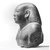 <em>Bust of a Man</em>, 664-525 B.C.E. Basalt, 4 5/16 x 3 15/16 x 2 1/2 in. (11 x 10 x 6.3 cm). Brooklyn Museum, Charles Edwin Wilbour Fund, 64.149. Creative Commons-BY (Photo: Brooklyn Museum, CUR.64.149_NegB_print_bw.jpg)