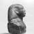  <em>Bust of a Man</em>, 664-525 B.C.E. Basalt, 4 5/16 x 3 15/16 x 2 1/2 in. (11 x 10 x 6.3 cm). Brooklyn Museum, Charles Edwin Wilbour Fund, 64.149. Creative Commons-BY (Photo: Brooklyn Museum, CUR.64.149_NegD_print_bw.jpg)
