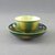 Attributed to Thomas Whieldon (1719-1795). <em>Four Miniature Cups and Saucers</em>, ca. 1750. Whieldon, glaze, Cup: 1 x 1 3/4 in. (2.5 x 4.4 cm). Brooklyn Museum, Gift of the Estate of Emily Winthrop Miles, 64.195.17a-b. Creative Commons-BY (Photo: Brooklyn Museum, CUR.64.195.17a-b_view2.jpg)