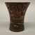 Inca. <em>Ceremonial Beaker or Kero Cup</em>. Wood, resin, pigments, 3 9/16 x 3 1/8in. (9 x 7.9cm). Brooklyn Museum, Gift of Dr. Werner Muensterberger, 64.210.1. Creative Commons-BY (Photo: Brooklyn Museum, CUR.64.210.1_view01.jpg)